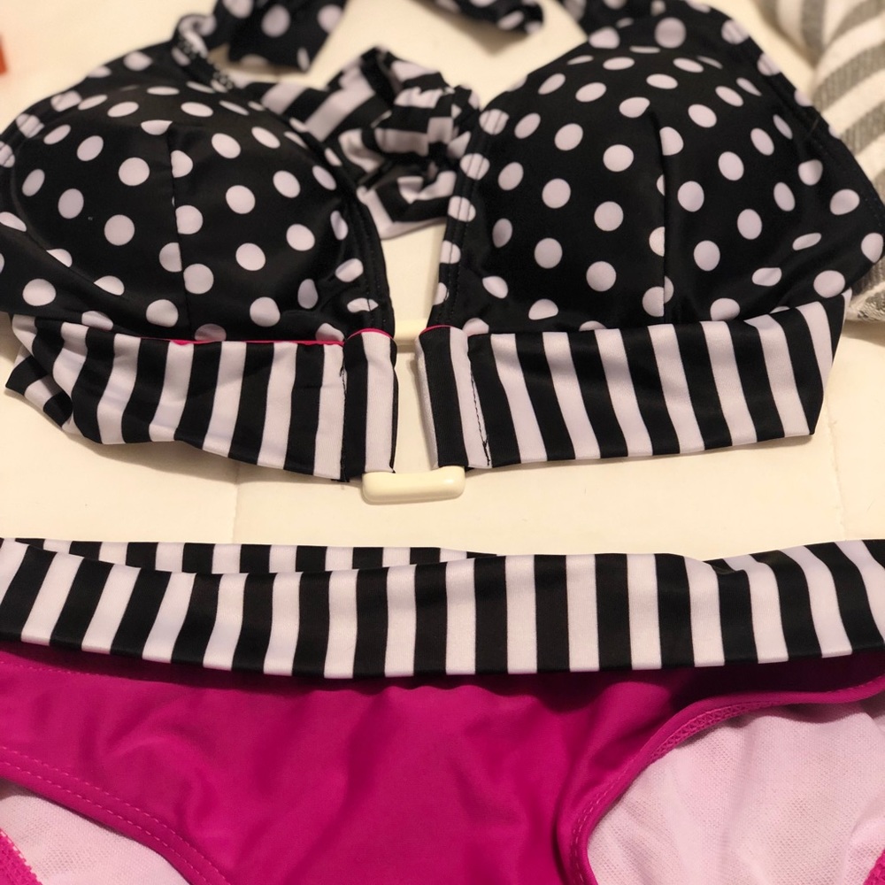 Polkadot two piece swimsuit